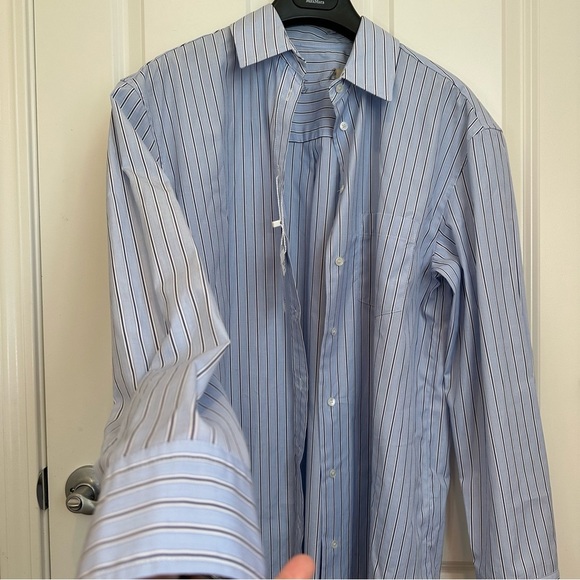 Max Mara Weekend Label-cut Cotton Poplin Shirt Size: US2 XSmall Spring/Summer - Picture 9 of 16